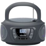 Radio CD Fonestar BOOM-ONE-G/ 13W/ con Cable/ a Pilas/ Gris