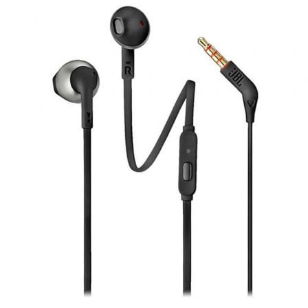 depau-JBL-AUR-T205BLK-V2 Auriculares Intrauditivos JBL Tune 205/ con Micrófono/ Jack 3.5/ Negros - Imagen 1