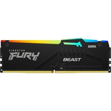 depau-KIN-FB-KF560C36BBE2A-16 Memoria RAM Kingston FURY Beast RGB 16GB/ DDR5/ 6000MHz/ 1.35V/ CL36/ DIMM - Imagen 1
