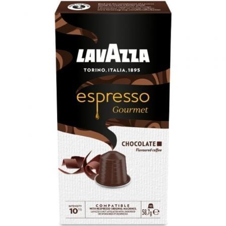 depau-LAV-CAFE-ESP-GOU-CHOCO-10C Cápsula Lavazza Espresso Gourmet Chocolate para cafeteras Nespresso/ Caja de 10 - Imagen 1