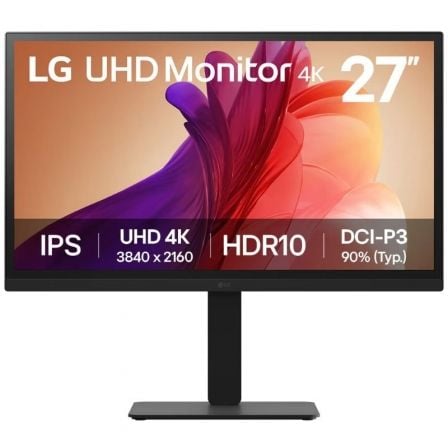 depau-LG-M-27BA45U-B Monitor Profesional LG UltraFine 27BA45U-B 27"/ 4K/ Regulable en altura/ Negro - Imagen 1