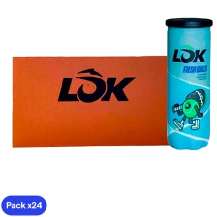 depau-LOK-PELOTA-PADEL-FRESH-72U Cajón Bolas Lok Sports/ 24 packs de 3 unidades - Imagen 1