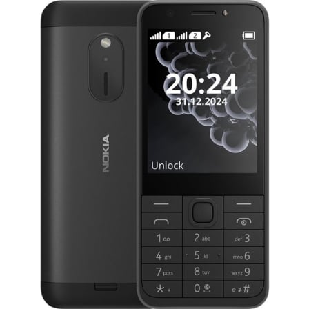depau-NOK-TEL-230-2024-BK Teléfono Móvil Nokia 230/ Negro - Imagen 1
