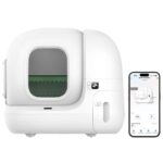 Arenero para Gatos Autolimpiable PetKit PURA MAX 2/ 76L/ Control desde APP/ Blanco Mate