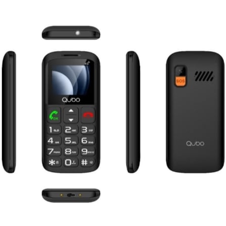 depau-QUB-TEL-P-186BKC-4G Teléfono Móvil Qubo P-186BKC 4G para Personas Mayores/ Negro - Imagen 1