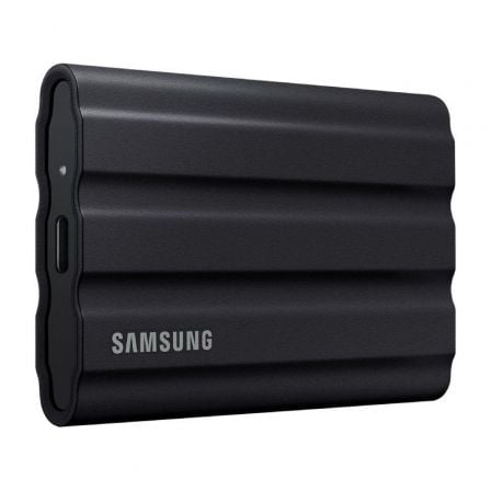 depau-SAM-SSD-T7-SHIELD-2TB-BK Disco Externo SSD Samsung Portable T7 Shield 2TB/ USB 3.2/ Negro - Imagen 1