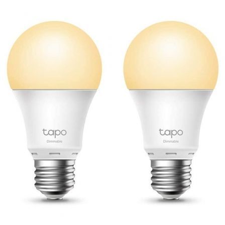 depau-TPL-BOM-TAPO-L510E-2U Bombilla Inteligente TP-Link Tapo L510E/ Casquillo E27/ 8.7W/ 806 Lúmenes/ 2700K/ Pack 2 - Imagen 1