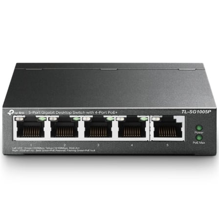 depau-TPL-SWITCH-TL-SG1005P-V2 Switch TP-Link TL-SG1005P V2 5 Puertos/ RJ-45 10/100/1000 PoE - Imagen 1