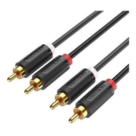 depau-VEN-CAB-BCMBG Cable Estéreo Vention BCMBG/ 2x RCA Macho - 2x RCA Macho/ 1.5m/ Negro - Imagen 1