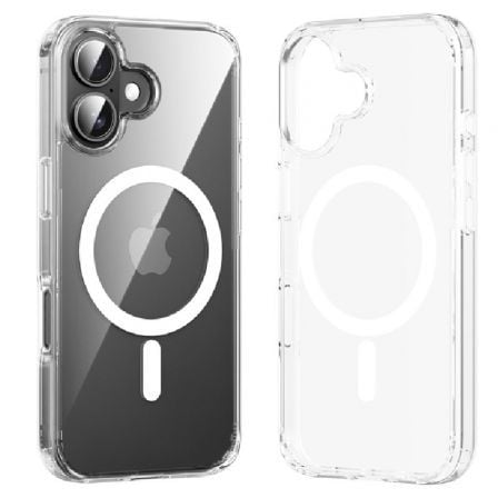 depau-VEN-FUNDA-KUGT0-20 Funda Dura con Magsafe Vention KUGT0-20/ Compatible con iPhone 16 Plus/ Transparente - Imagen 1