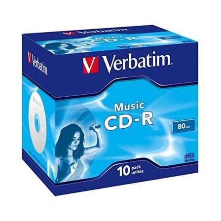 depau-VERB-CD-43365 CD-R Verbatim Music 16X/ Caja-10uds - Imagen 1