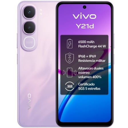 depau-VIVO-SP-Y21D-4-128-PUR Smartphone Vivo Y21d 4GB/ 128GB/ 6.68"/ Púrpura - Imagen 1