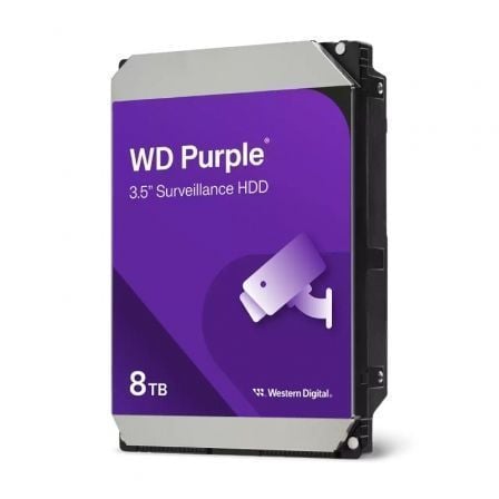 depau-WD-HDD-PUR-SURV-8TB-V2 Disco Duro Western Digital WD Purple Surveillance 8TB/ 3.5"/ SATA III/ 256MB - Imagen 1