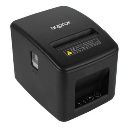 depau-APP-IMP-TER-APPPOS80AMUSBLAN Impresora de Tickets Approx appPOS80AM-USBLAN/ Térmica/ Ancho papel 80mm/ USB-Ethernet-RJ11/ Negra - Imagen 1