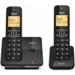 Teléfono Inalámbrico Gigaset Essential 300 DUO/ Negro