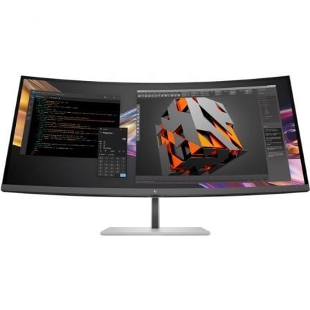depau-HPM-8K167AA Monitor Profesional Ultraparonámico Curvo HP Pro serie 7 37.5"/ WQHD+/ Multimedia/ Regulable en Altura/ Plata - Imagen 1