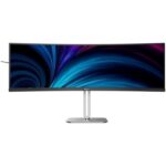 Monitor Profesional Ultrapanorámico Curvo Philips 49B2U5900C 49"/ Dual QHD/ Multimedia/ Regulable en altura/ Negro y Plata