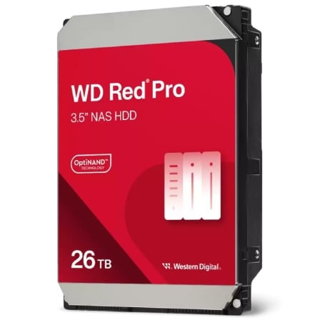 depau-WD-HDD-RD-PRO-NAS-26TB Disco Duro Western Digital WD Red Pro NAS 26TB/ 3.5"/ SATA III/ 512MB - Imagen 1