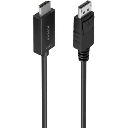 depau-AIS-CAB-A125-0891 Cable Conversor Aisens A125-0891/ DisplayPort Macho - HDMI 4K Macho/ 60cm/ Negro - Imagen 1