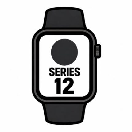Apple Watch Series 12/ GPS/ 46mm/ Negro/ Correa Deportiva Negra (M/L)