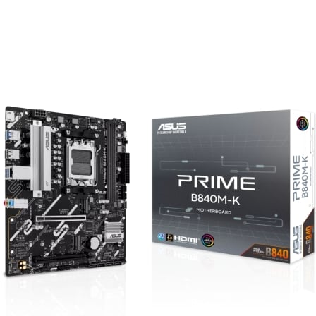 depau-ASU-PB-PRIME-B840M-K Placa Base Asus Prime B840M-K Socket AM5/ DDR5/ PCIe 4.0/ Micro ATX - Imagen 1