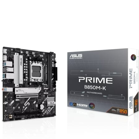 depau-ASU-PB-PRIME-B850M-K Placa Base Asus Prime B850M-K Socket AM5/ DDR5/ PCIe 5.0/ Micro ATX - Imagen 1