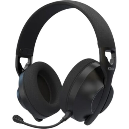 Auriculares Gaming Inalámbricos con Micrófono Krom Phase/ Bluetooth/ Jack 3.5/ USB 2.0/ Negros
