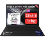 Portátil LG Gram 16Z90TL-V.AZ85BN Intel Core Ultra 7-258V/ 32GB/ 512GB SSD/ 16"/ Win11 Pro