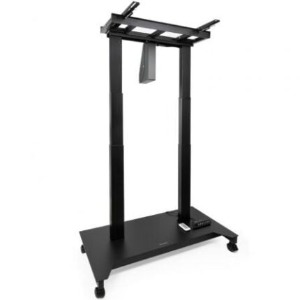 Soporte de Suelo Eléctrico/ Inclinable/ Ajustable con Ruedas TooQ UROS FSM03-B para TV 52-84"/ hasta 100kg