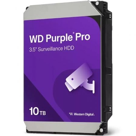 depau-WD-HDD-PUR-P-SURV-10TB-V2 Disco Duro Western Digital WD Purple Pro Surveillance 10TB/ 3.5"/ SATA III/ 512MB - Imagen 1