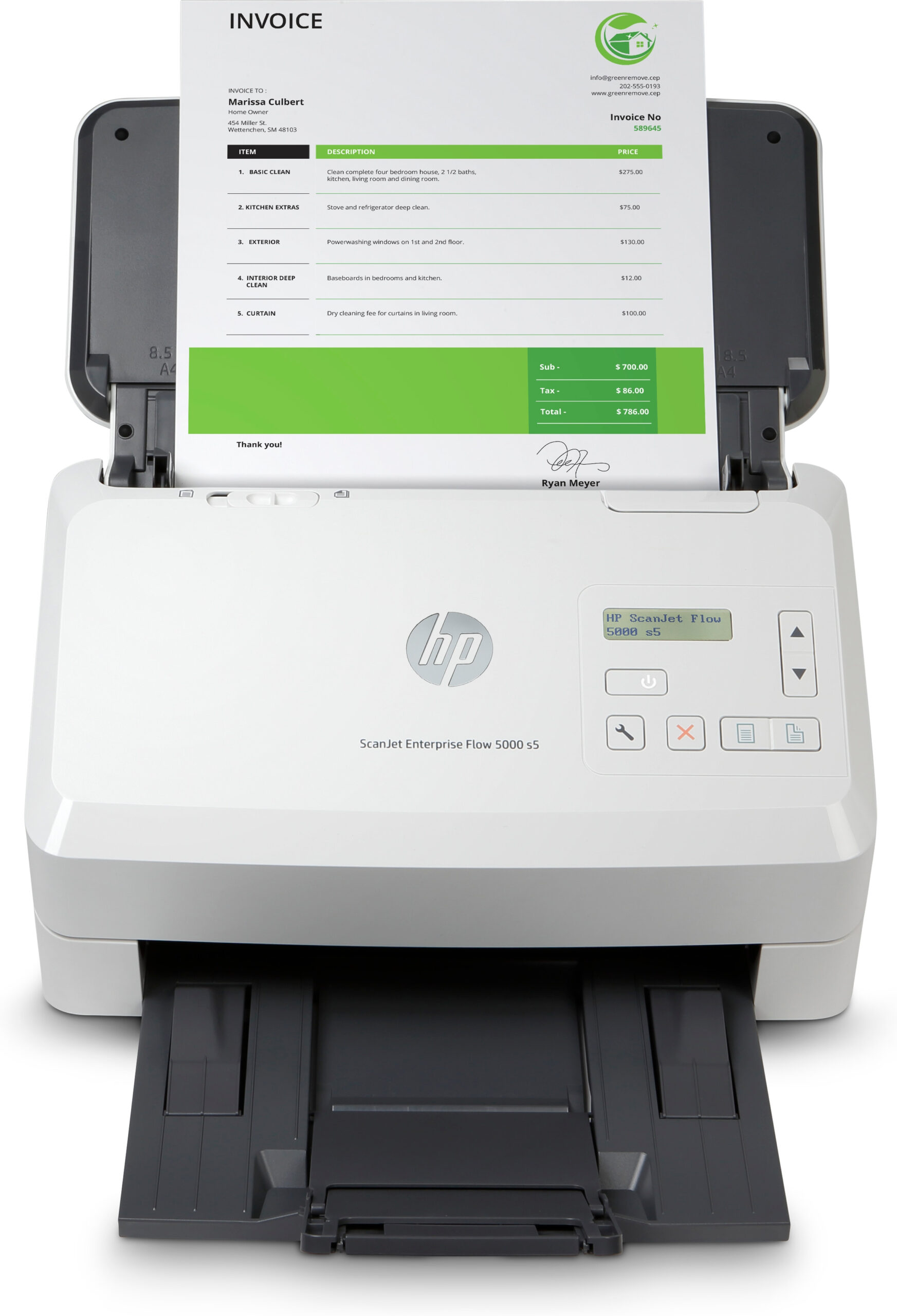 HP Scanjet Enterprise Flow 5000 s5 Escáner alimentado con hojas 600 x 600 DPI A4 Blanco HP Scanjet Enterprise Flow 5000 s5 Escáner alimentado con hojas 600 x 600 DPI A4 Blanco - Imagen 1