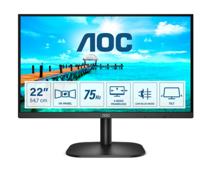 AOC B2 22B2H/EU pantalla para PC 54,6 cm (21.5") 1920 x 1080 Pixeles Full HD LED Negro