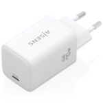 Cargador de Pared GaN Aisens ASCH-70W1P088-W/ 1xUSB Tipo-C/ 70W/ Blanco