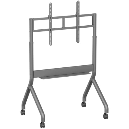 depau-AIS-SOPORTE-FTF90E-467 Soporte de Suelo Motorizado/ Inclinable/ Giratorio con Ruedas y Manivela Aisens FTF90E-467 para TV 55-90"/ hasta 90kg - Imagen 1