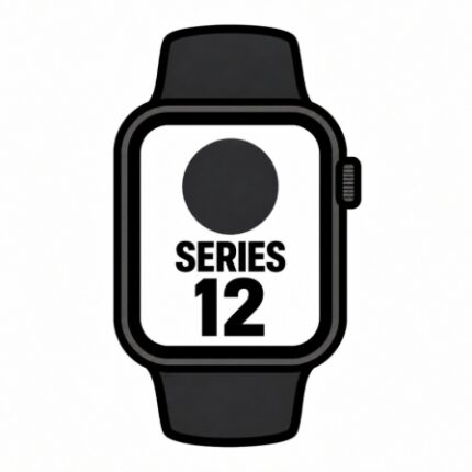 Apple Watch Series 12/ GPS/ Cellular/ 46mm/ Negro/ Correa Deportiva Negra (S/M)