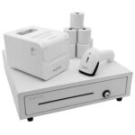 Pack Approx appPOSPACK4180WH Cajón Portamonedas/ Impresora Térmica/ Lector de Códigos y Rollos Térmicos