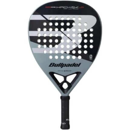 Pala de Pádel Bullpadel Hack 04 Junior 2026 (Paquito Navarro)/ Negra y Gris