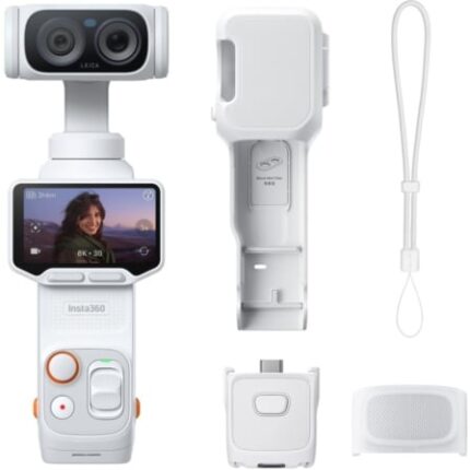 Cámara Digital Deportiva Insta360 Luna Ultra Pack Standard/ 8K/ Ángulo de visión 360º/ Blanca