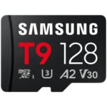 Tarjeta de Memoria Samsung T9 128GB microSD XC/ Clase 10/ 200MBs