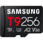 Tarjeta de Memoria Samsung T9 256GB microSD XC/ Clase 10/ 200MBs