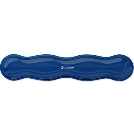 depau-SUB-ALF-ERGO-C-FLEX-KEYB-BL Reposamuñecas Subblim Ergo Cristal Flex/ Azul Oscuro - Imagen 1