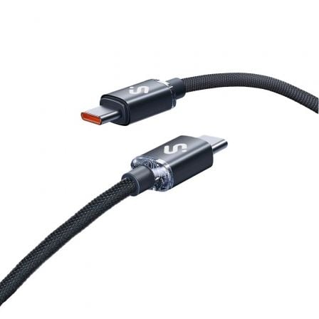 depau-SUB-CAB-SUBCAB-C06002 Cable USB 2.0 Tipo-C Subblim Optimus/ USB Tipo-C Macho - USB Tipo-C Macho/ Hasta 60W/ 480Mbps/ 2m/ Negro - Imagen 1