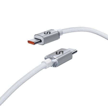 depau-SUB-CAB-SUBCAB-C06011 Cable USB 2.0 Tipo-C Subblim Optimus/ USB Tipo-C Macho - USB Tipo-C Macho/ Hasta 60W/ 480Mbps/ 2m/ Blanco - Imagen 1
