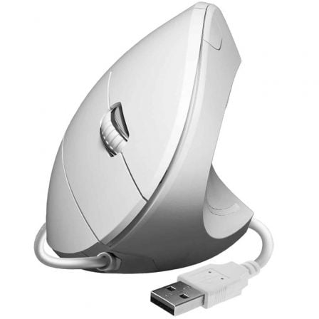 depau-SUB-MOU-G-VERT-ERGO-WIRED-WH Ratón Vertical Subblim Glide Vertical Ergo Wired/ Hasta 1600 DPI/ Blanco - Imagen 1