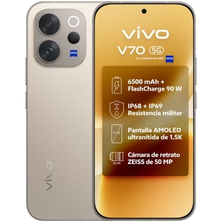 depau-VIVO-SP-V70-5G-8-256-GY Smartphone Vivo V70 8GB/ 256GB/ 6.59"/ 5G/ Gris - Imagen 1