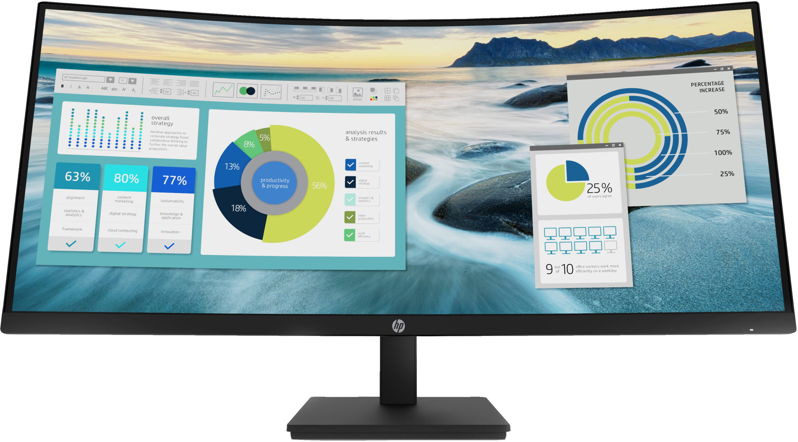 HP Monitor curvo P34hc G4 WQHD USB-C HP Monitor curvo P34hc G4 WQHD USB-C - Imagen 1