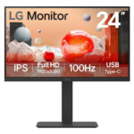 LG 24BA750-B pantalla para PC 60,5 cm (23.8") 1920 x 1080 Pixeles Full HD LCD Negro