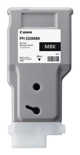 Tinta original Canon PFI-320MBK negro mate 300ML Tinta original Canon PFI-320MBK negro mate 300ML - Imagen 1