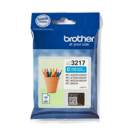Tinta Original Brother LC3217 Cian