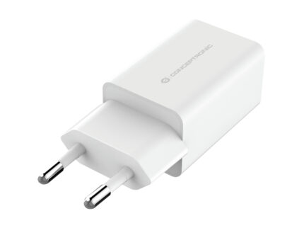 Cargador de red USB X2 / 12W / Blanco / Althea Mini / Conceptronic / ALTHEA06W